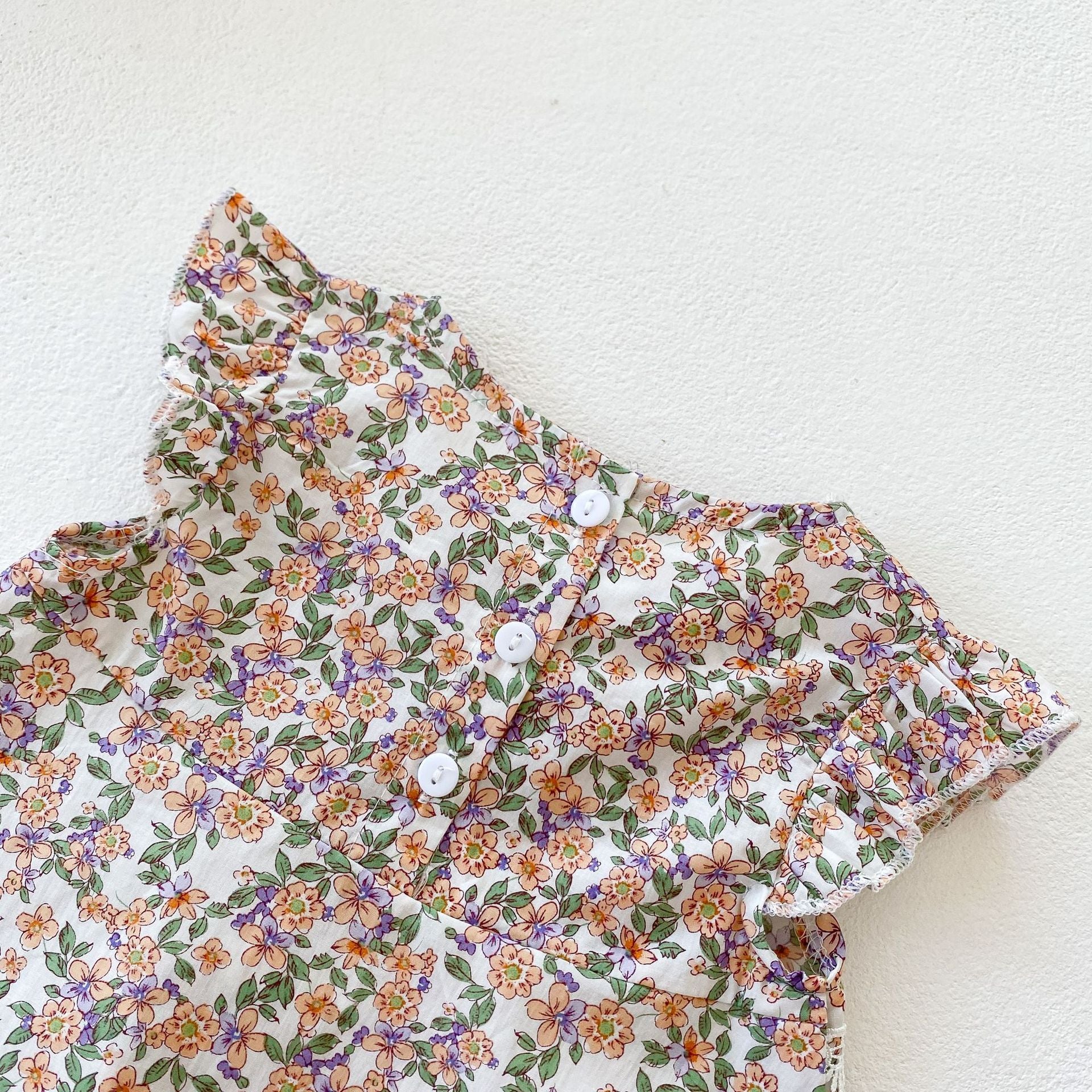 Toddler Girls Floral Tops White Bloomer set