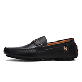 Genuine Leather Men Shoes Sports Car Shape Luxury Male Driving Shoes