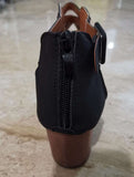 Thick-heeled High-heeled Roman Fish Mouth Hollowed Buckle Sandals
