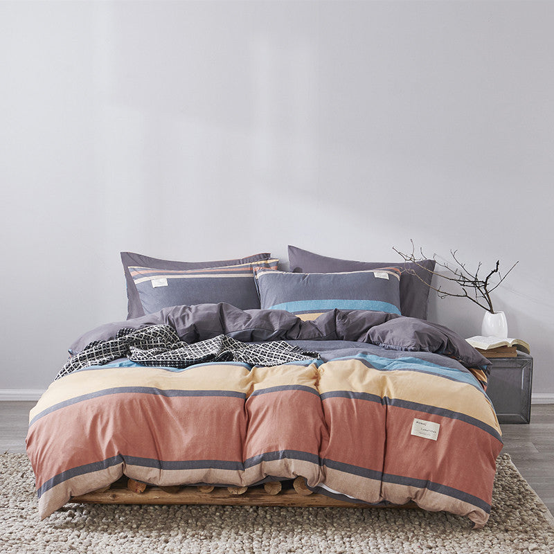 Four-piece Cotton Simple Cotton Sheets