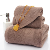 Bath Towel Long Staple Cotton Padded Towel Towel Square Plain Color