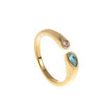 Stainless Steel December Birthstone Ring
