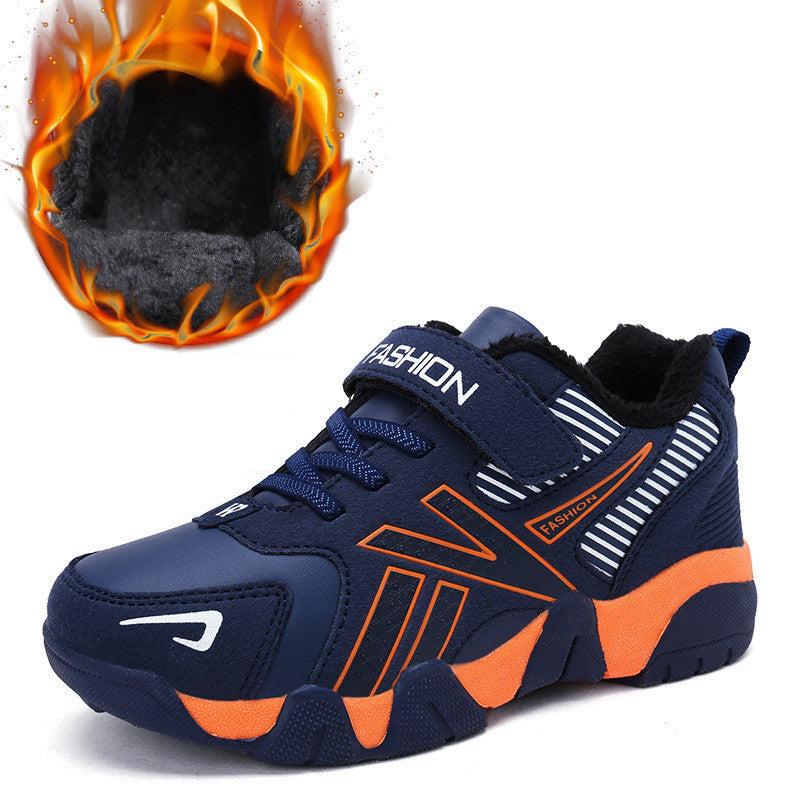 Boys breathable mesh sneakers big cotton mesh shoes