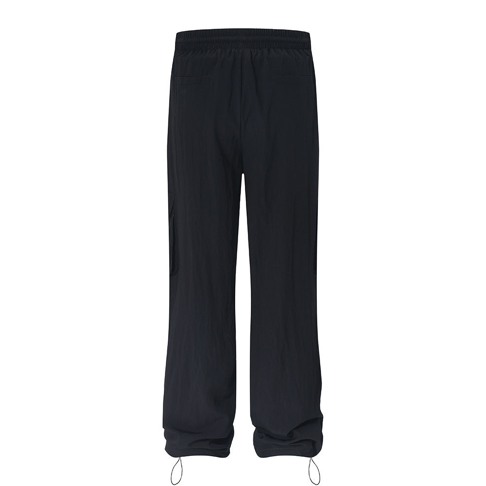 Solid Color Multi-pocket Cargo Pants Men