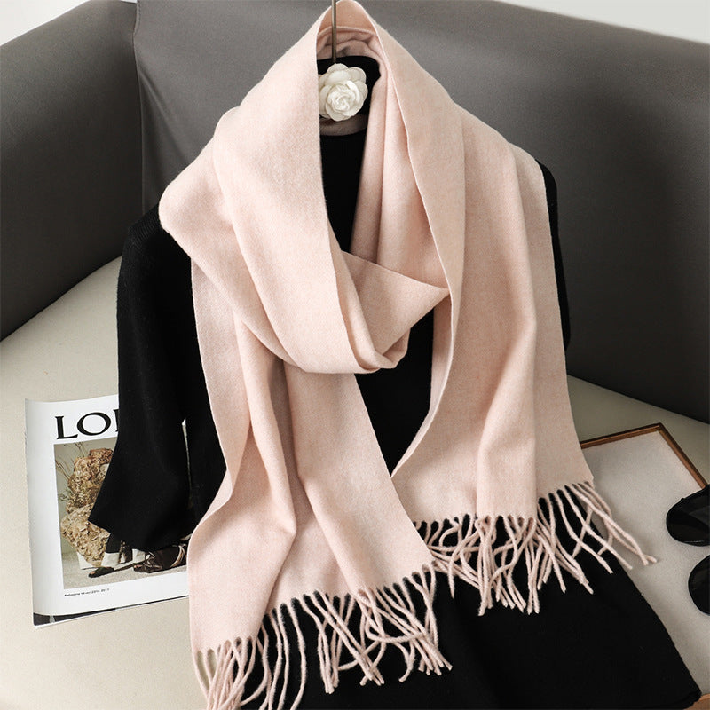 Solid Color Maillard Scarf