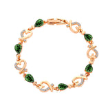 Hollow Love Bracelet With Rhinestones