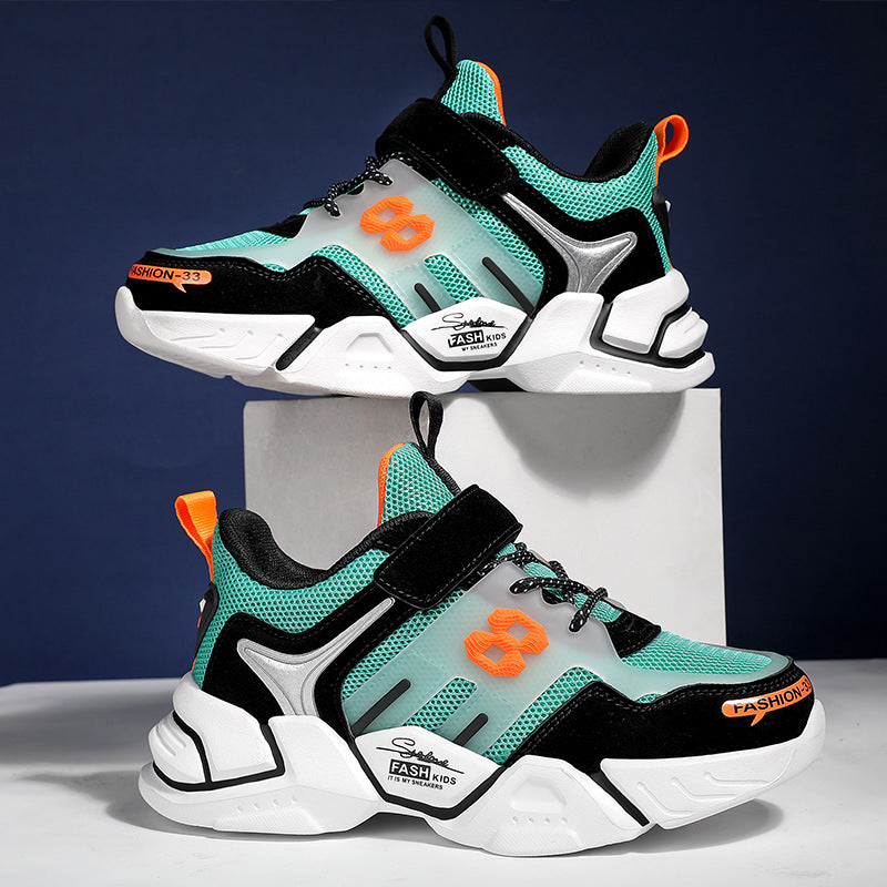 New Children's Daddy Shoes Boys Mesh Breathable Sneakers
