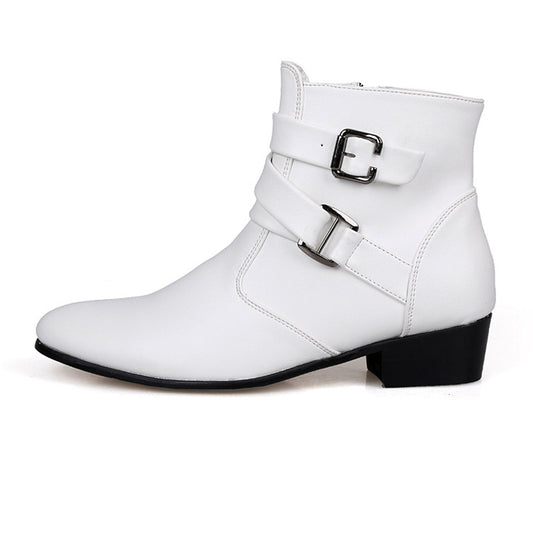 British pointed male boots