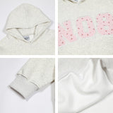 Floral Patch Embroidered Hoodie Men