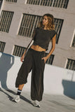 Ladies Two-piece Set Solid Color Casual Suit