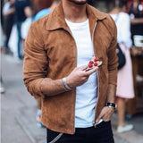 Men Slim Turn down Collar Jackets