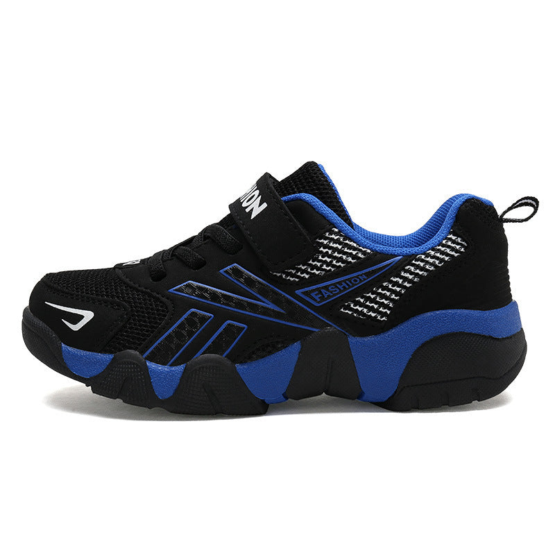 Boys breathable mesh sneakers big cotton mesh shoes
