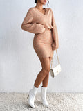 Women's Clothing - Honey Lace Detail V-Neck Mini Dress