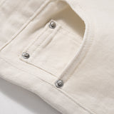 Solid Color Slightly Flared Jeans Men