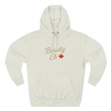 Beauty Eh Canadian Hoodie - Maple Leaf Pride Pullover Sweatshirt - Womens Canada Day Apparel - Cozy Fleece Lined Hooded Sweatshirt