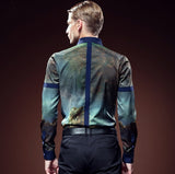 Printed Long Sleeve Floral Shirt for Men