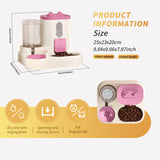 Fully Automatic 2in1 Cat Food Dispenser - Integrated Water And Food Feeding System - Cute Water Dispenser Cat Accessories