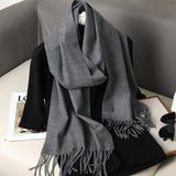 Solid Color Maillard Scarf
