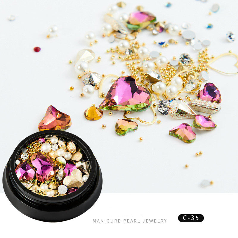 Copper round rivets sequins nail drill ornaments
