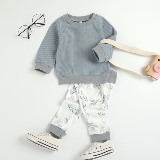 Baby Girls Long-sleeve Suit Two-piece Set