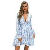 Halter Chiffon Floral Dress