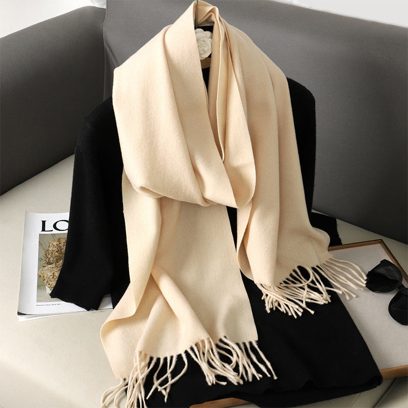 Solid Color Maillard Scarf