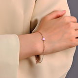 Niche Design Peach Heart Bracelet Valentine's Day Girlfriend Gift