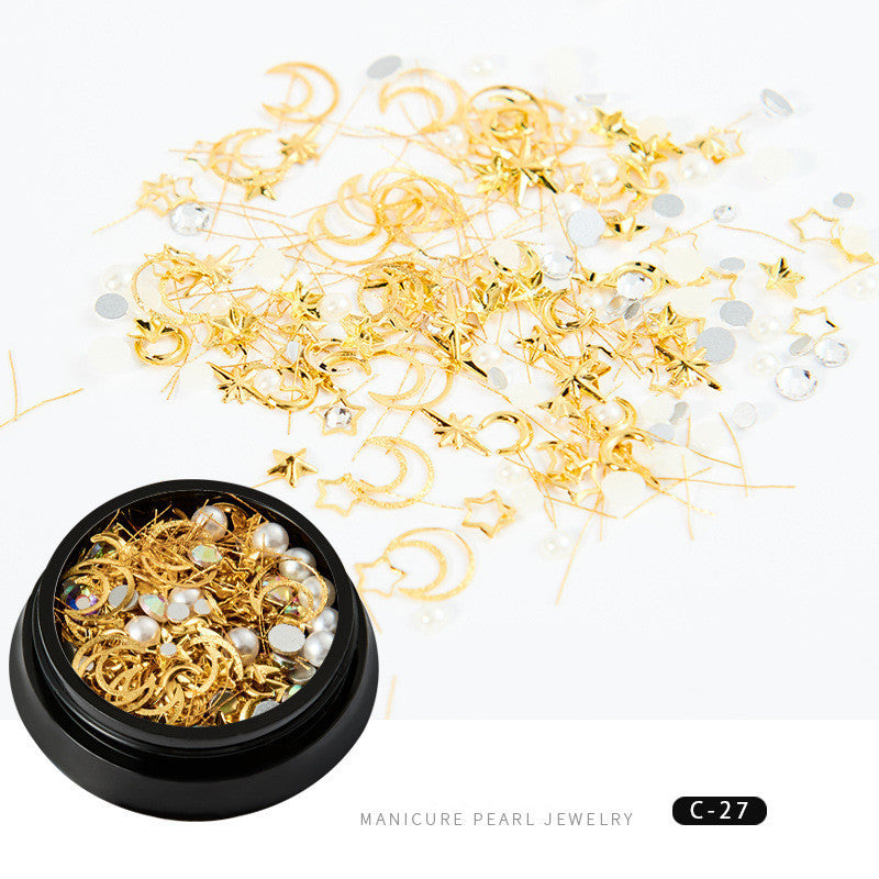 Copper round rivets sequins nail drill ornaments