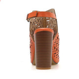 High-heeled women's sandals