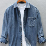 Cowboy Shirt Men's Coat Autumn And Winter Casual Versatile