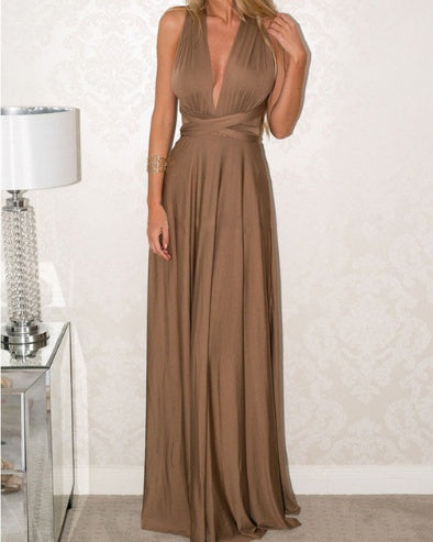 Long Party Dress Club Floor-Length Summer Backless Bandage Maxi Dress