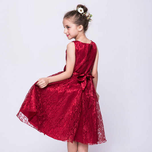 Girls Dress Lace Tong