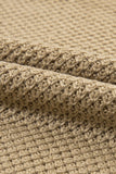 Solid Color Turtleneck Short Sleeve Sweater