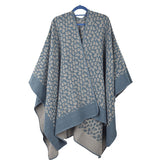European And American Fashion Geometry Pattern Shawl Blanket Dual-use
