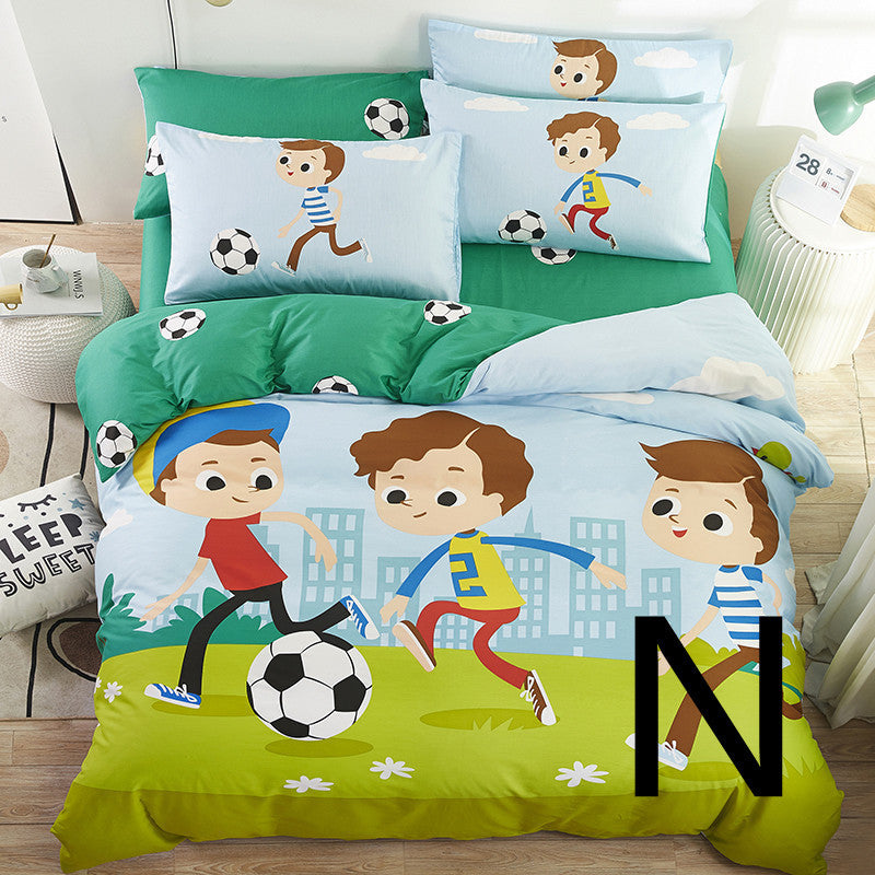Home Textile Cute Cartoon Children Bed Sheet / Quilt Cover