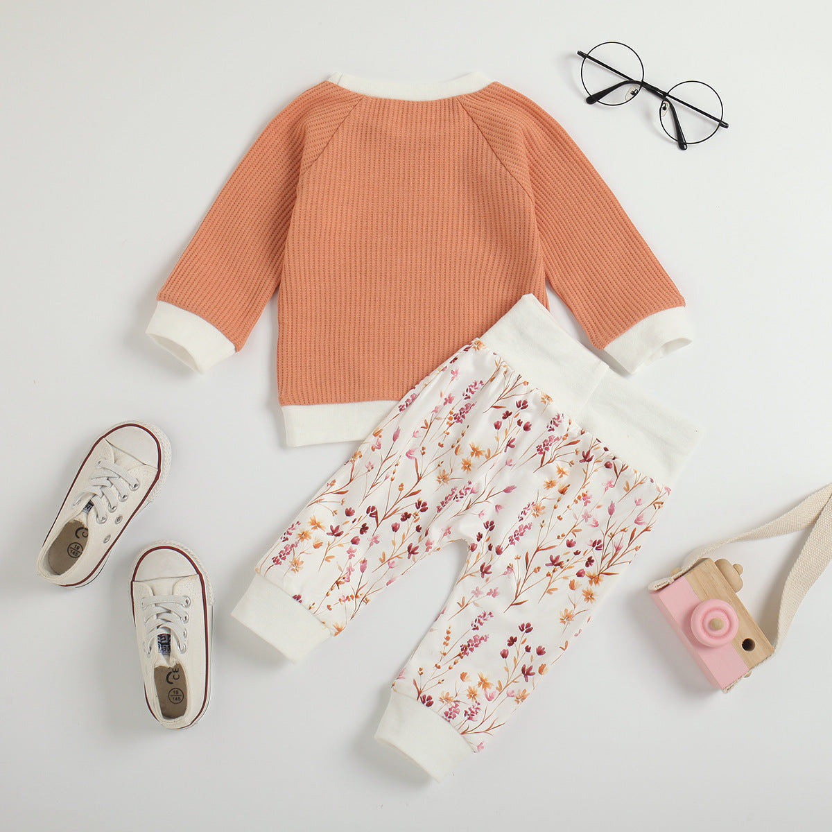 Baby Girls Long-sleeve Suit Two-piece Set