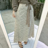 Fashionable All-match Skirt Floral Dress Women