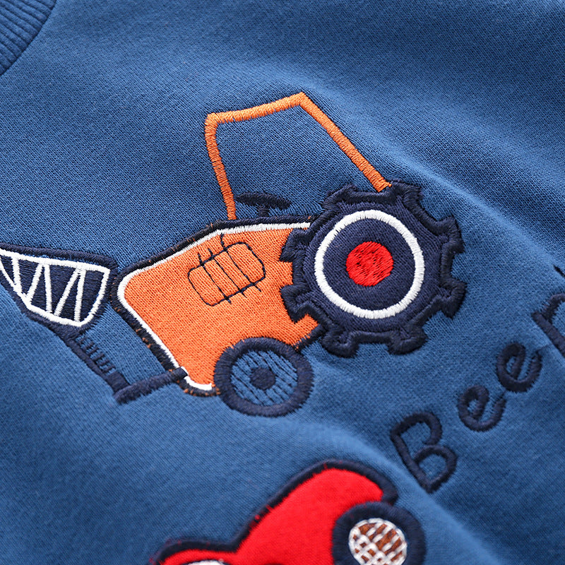 Children's New Style Sweater Baby Pullover Pure Cotton