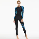 Women's New One-piece Swimsuit Diving Suit Long Sleeve Sun Protection