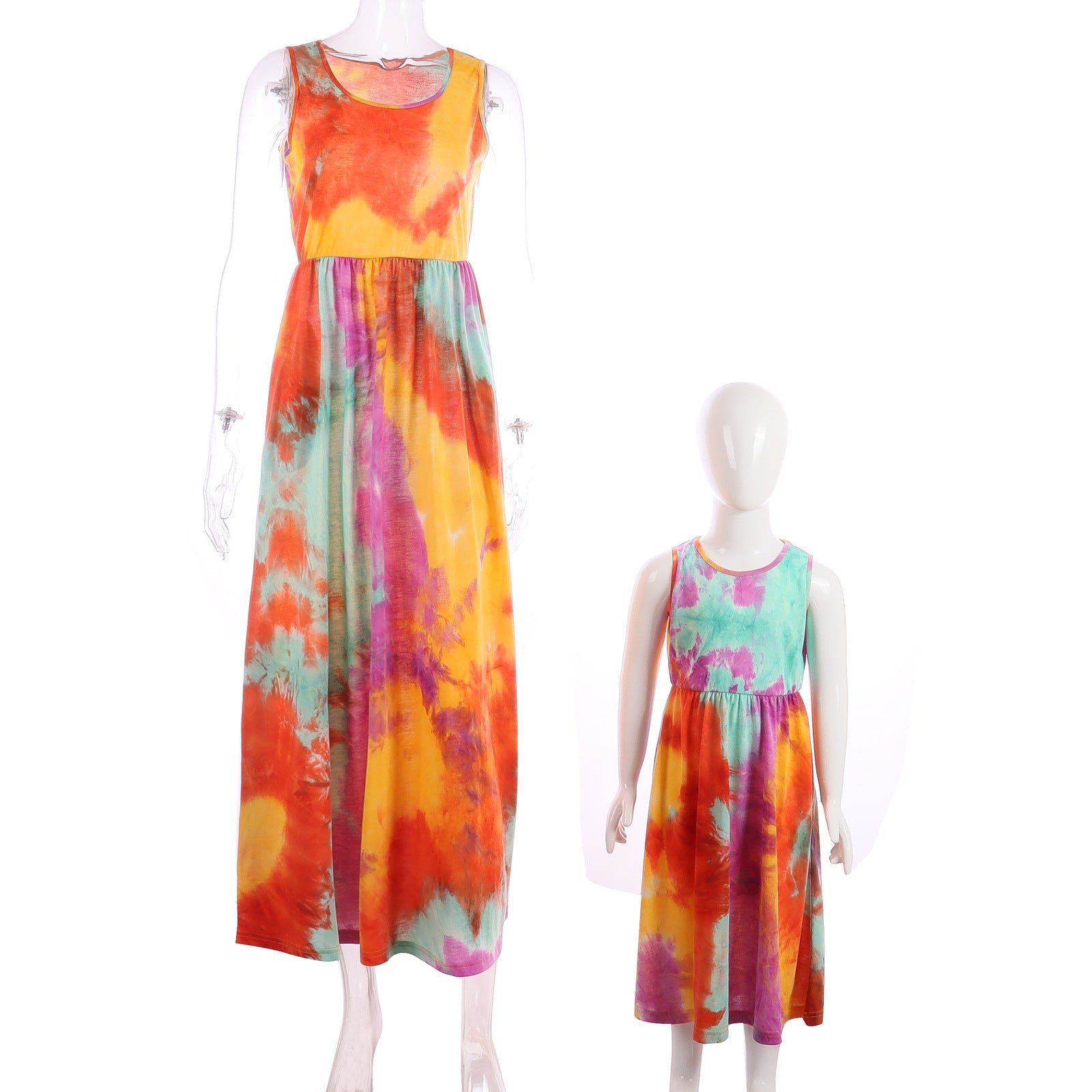Mother-daughter Matching Outfit Summer Children's Clothing With Pockets