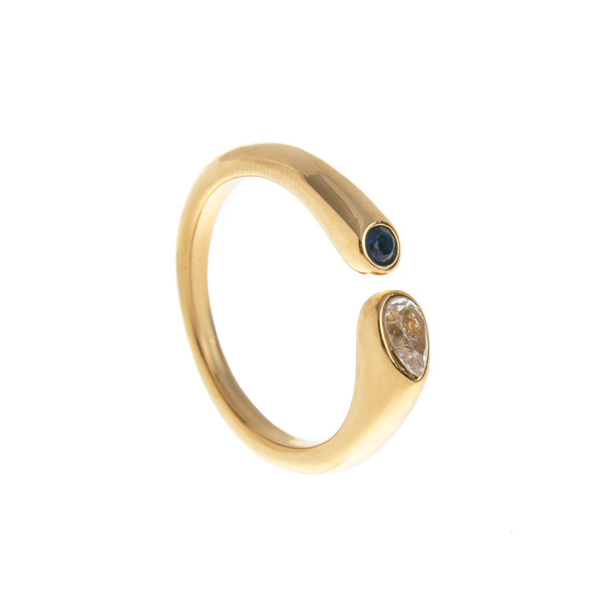 Stainless Steel December Birthstone Ring