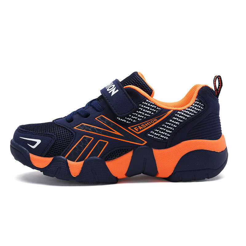 Boys breathable mesh sneakers big cotton mesh shoes