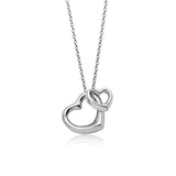 Simple gold plated heart-shaped necklace