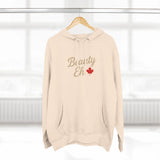 Beauty Eh Canadian Hoodie - Maple Leaf Pride Pullover Sweatshirt - Womens Canada Day Apparel - Cozy Fleece Lined Hooded Sweatshirt