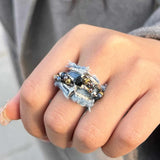 Women's Creative Retro Denim Ring