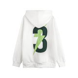 Fashion Lightning Printed Hoodie Men