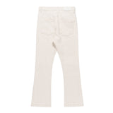 Solid Color Slightly Flared Jeans Men