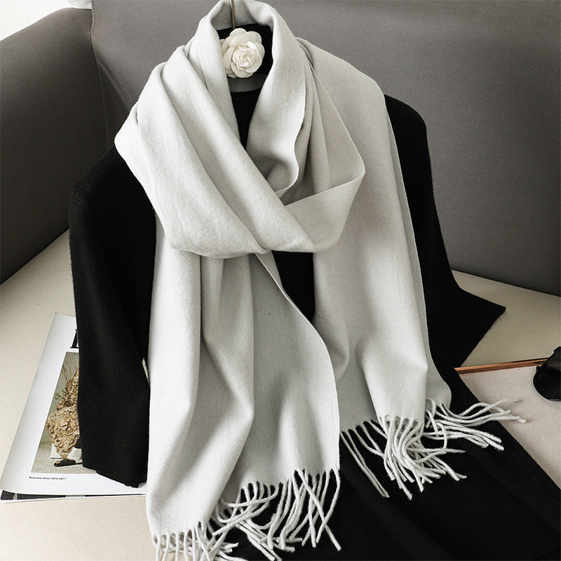 Solid Color Maillard Scarf