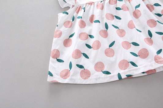 Girls' Sleeveless Vest Clothing T-shirt Two-piece Set