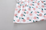 Girls' Sleeveless Vest Clothing T-shirt Two-piece Set